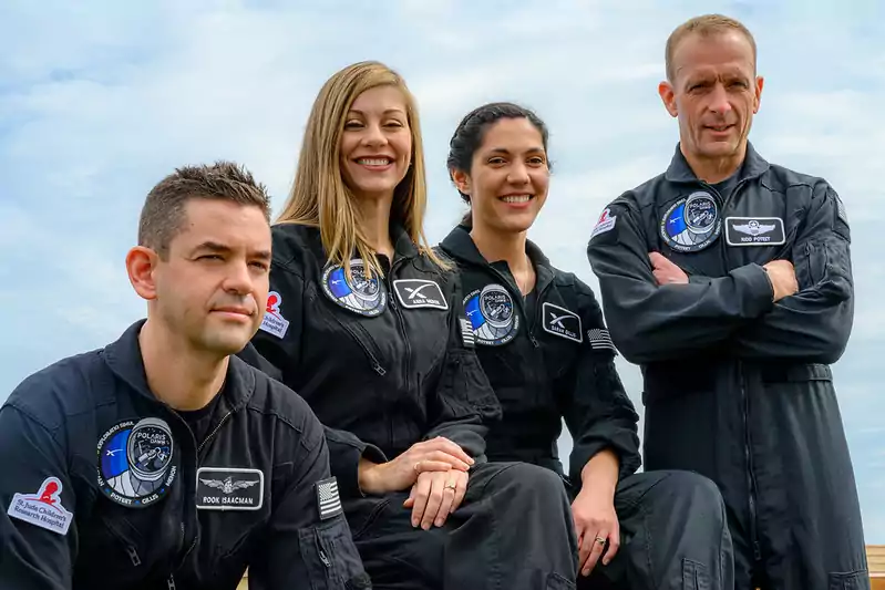 Polaris Dawn is a historic private space mission aiming for the highest Earth orbit. Polaris Dawn, Starlight, and Moonlight inspire space exploration. /articles/SpaceXs-Polaris-Dawn-The-Most-Ambitious-Private-Space-Mission-Ever/51880949610_540592f8a1_c.webp