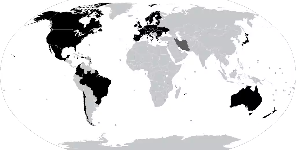 Starlink availability per country